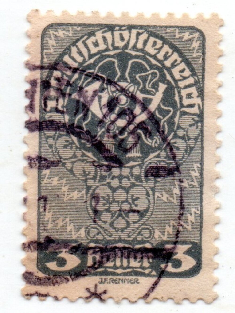Estate Find - Rare Early 1900s Postage Stamp From The German-Austria Empire